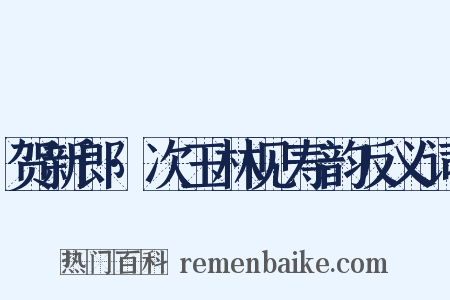 贺新郎·次玉林见寿韵反义词是什么意思的图片